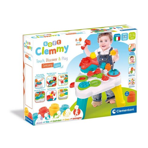 Clementoni Clemmy baby wesoły sensoryczny stolikdo zabawy