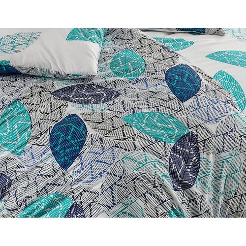 BedTex Bombažno posteljnino Linna turkizna, 140 x200 cm, 70 x 90 cm