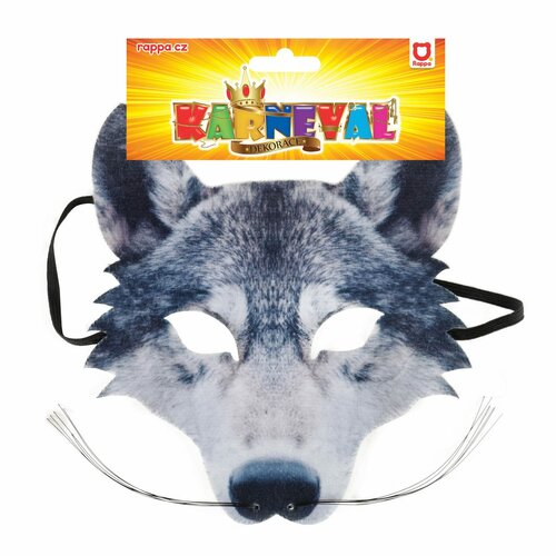 Rappa Kindermaske Wolf mit Borsten