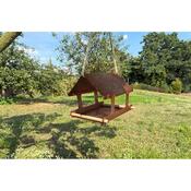 Krmilnica za ptice Nido 30 x 25 x 23 cm, cortenCORGARDEN 1039