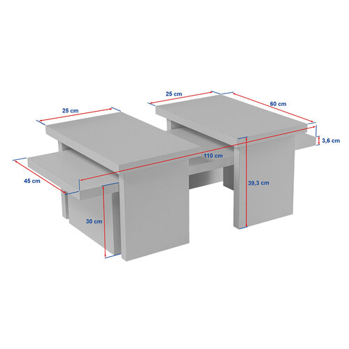 Măsuță de cafea Sanctuary Grey