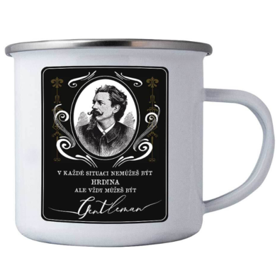 Bohemia Gifts Tin Mug Real Gentleman , 350 ml