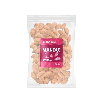 Allnature Mandle jádra, 500 g