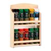 Kesper 13134 Raft pentru condimente cu 10 borcanedin bambus, 32 x 23 x 6 cm