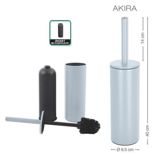 Spirella WC krtačka Akira, matna ledeno modra