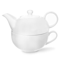 Orion Tee-Set aus Teekanne und Tasse WHITE
