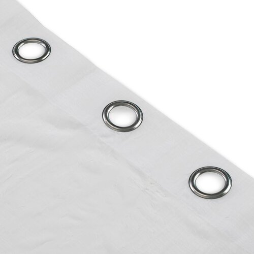 Homede Gardine Kresz Eyelets silber, weiß, 280 x 175 cm