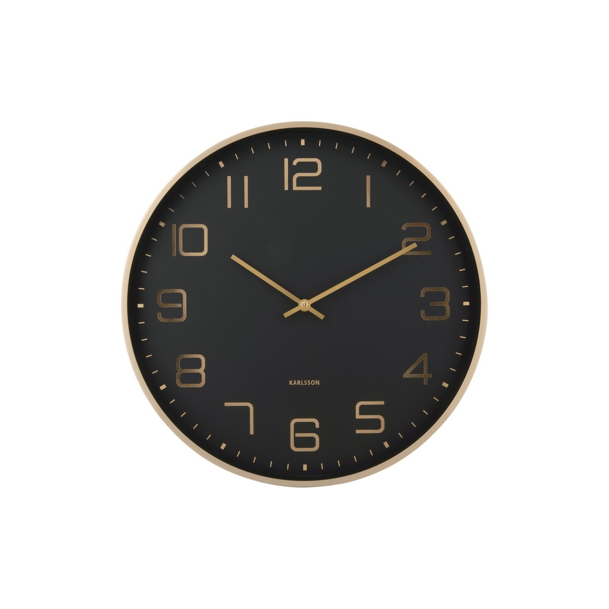 Zegar ścienny Karlsson 5973BK czarny, średnica 40cm