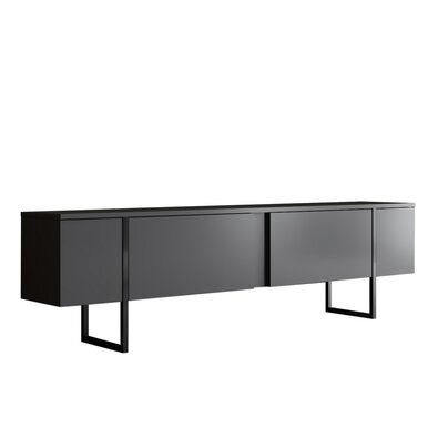 Televízny stolík Luxe Anthracite and Black