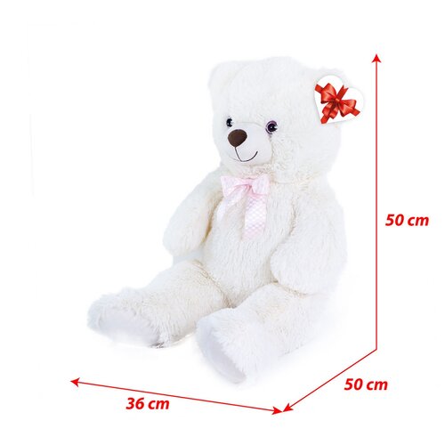 Rappa Großer Plüschbär Lily creme, 78 cm, mit Anhänger