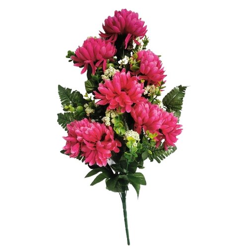 Штучний букет хризантем, фіолетовий, висота 60 см