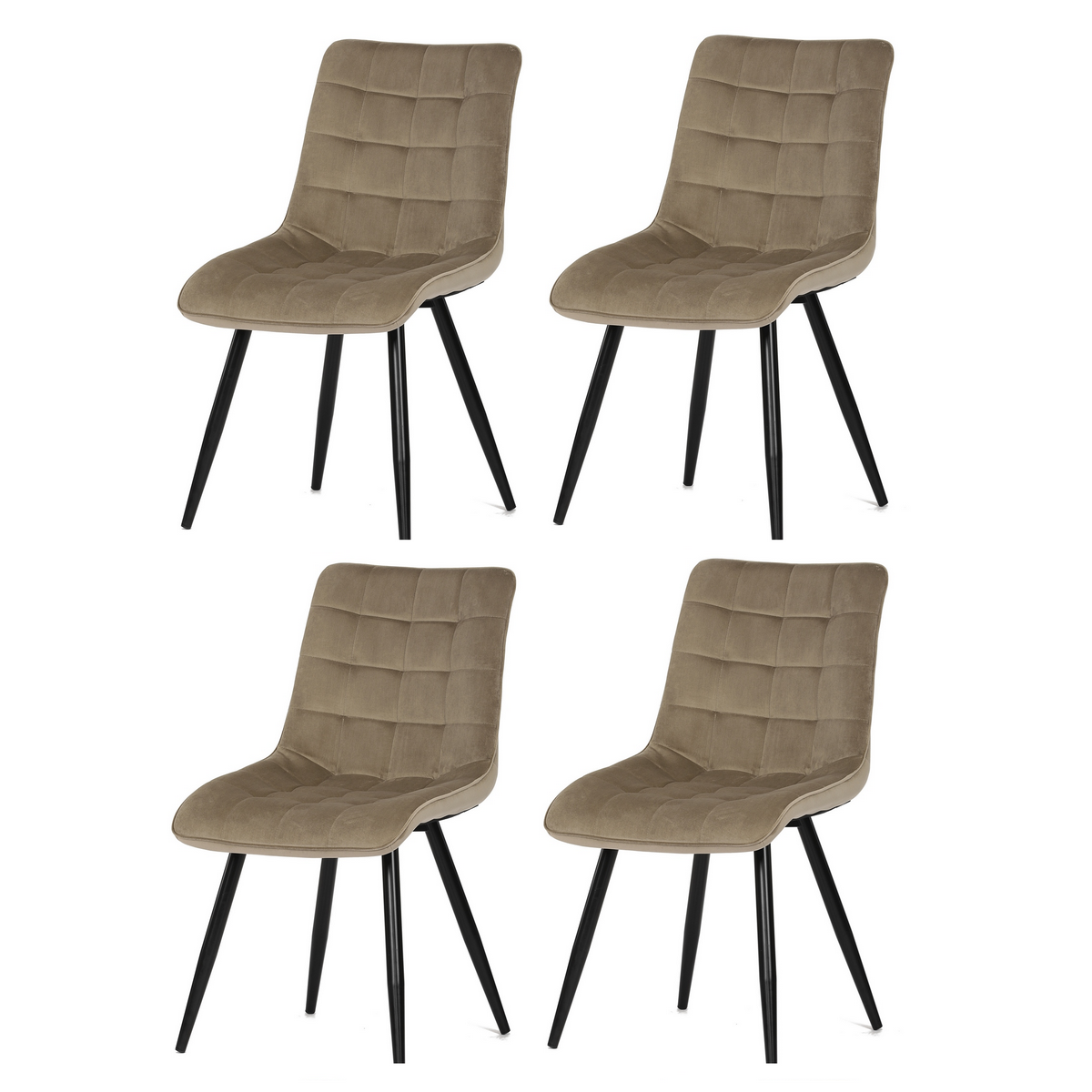 Zestaw krzeseł do jadalni CT-384 CAP4, 4 szt.