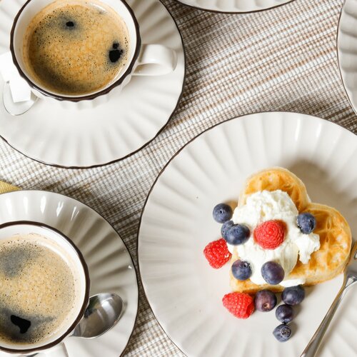 Mäser Dessertteller-Set, 4 Stück OSITA – 20 cm, cremefarben