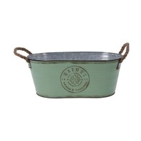 Mască de ghiveci din metal Nature 35 x 14 x 19 cm,patină verde Mască de ghiveci din metal Nature 35 x 14 x 19 cm,patină verde