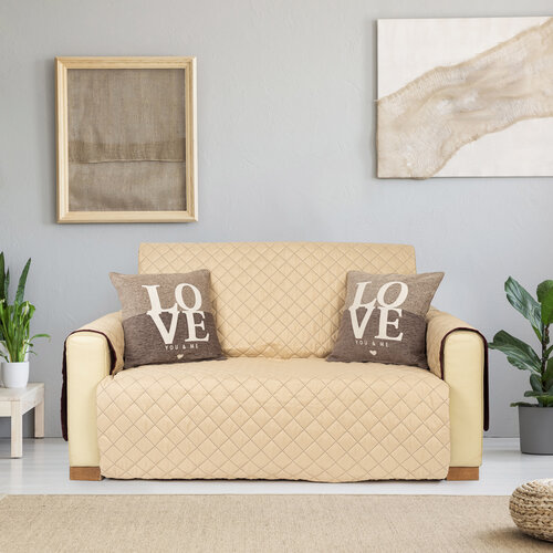 4Home Prekrivalo za sedežno garnituro Doublefacebordo/bež, 180 x 220 cm