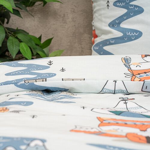 4Home Otroško bombažno posteljnino Indian fox, 140 x 200 cm, 70 x 90 cm