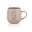 Banquet Kubek ceramiczny HEART 500 ml, beżowy