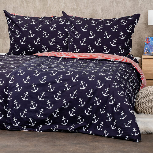 Lenjerie de pat din bumbac 4Home Marine, 140 x 220 cm, 70 x 90 cm