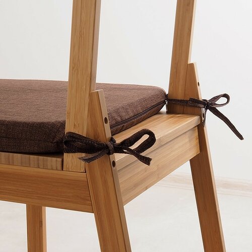 B.E.S. Petrovice Подушка для сидіння зі шнурками, коричневий, 40 x 40 см