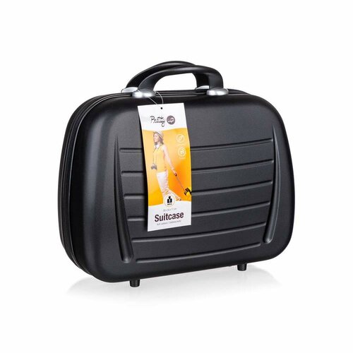 Pretty UP Cestovný škrupinový kufrík ABS16, veľ. 17, čierna