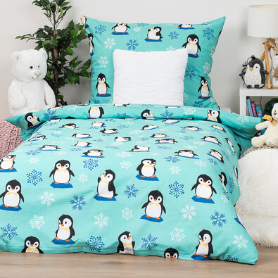 4Home Arctic Friends gyerek pamut ágyneműhuzat, 140 x 200 cm, 70 x 90 cm