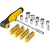 Fieldmann FDS 1017-37R T șurubelniță cu biți, 37piese