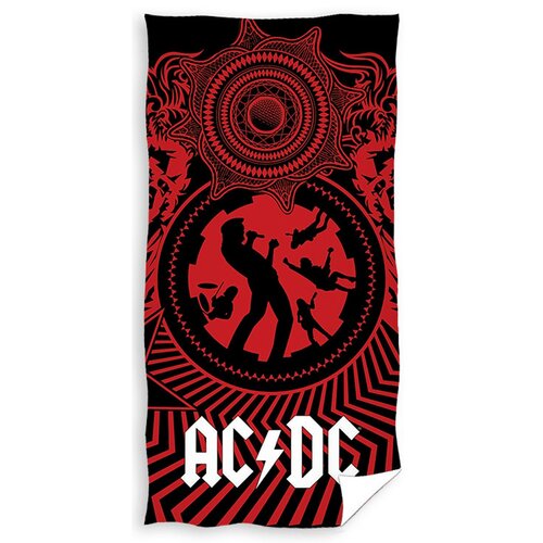 Ręcznik kąpielowy AC/DC Black Ice, 70 x 140 cm