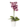 Umělá orchidea v květináči fialová