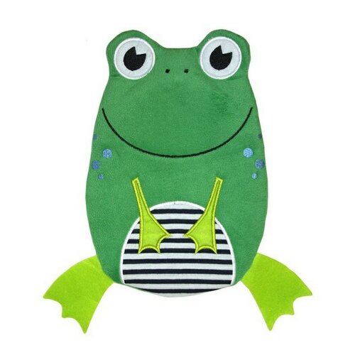 Hugo Frosch Termofor dziecięcy Eco Junior Comfort z motywem żaby, zielony