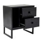 Stolik nocny Glimmer Wood Black