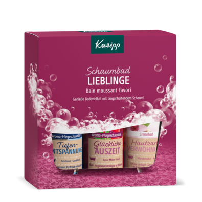 Kneipp Ajándék fürdőhab készlet Boldog fürdőzés, 3x 100 ml