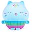 Pisica Muffin Casa magică a lui Gabi, 25 cm,albastru, pluș