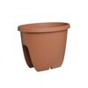 Gardenico virágtartó erkélykorlátra Balconia OVI terrakotta, átmérő: 30 cm