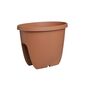 Gardenico virágtartó erkélykorlátra Balconia OVI terrakotta, átmérő: 30 cm