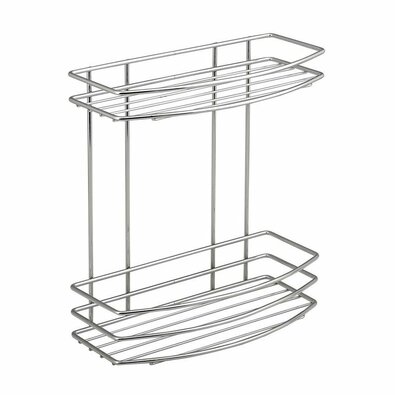 AQUALINE 37014 Chrom line Drahtablage doppelt, silber