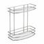 AQUALINE 37014 Chrom line Drahtablage doppelt, silber