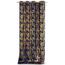 Restilo Draperie Velvet golden Leaves indigo, 140 x 245 cm