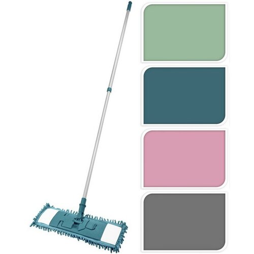 Ultra Clean talpna krpa z teleskopsko palico,modra