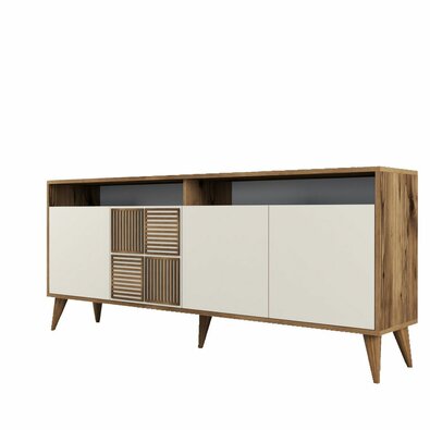 Dulap Milan 2 Walnut and Cream