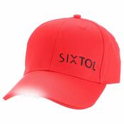 Șapcă cu LED Sixtol B-CAP 25lm, USB, uni, roșu