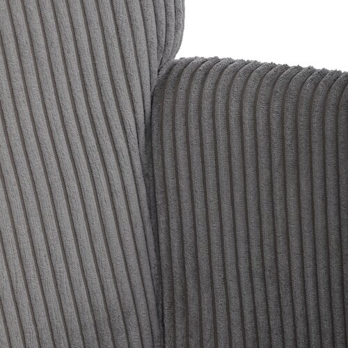 Entspannungssessel mit Fußstütze L7285 GREY6, grau