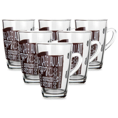Glasbecher-Set CAFE, 350 ml, 6 Stück