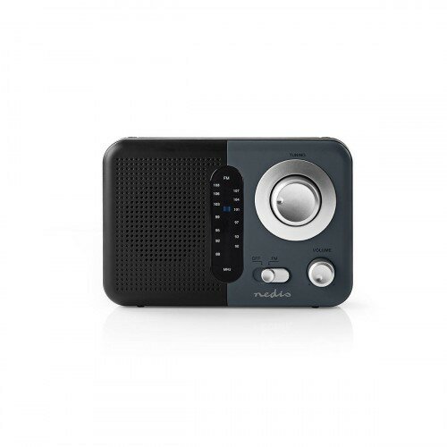 Nedis FM Radio 2,4 W, negru