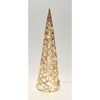 Świąteczny stożek świecący Champagne, 40 x 12 cm,