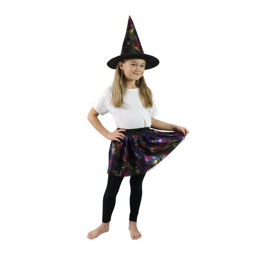 Rappa Detská čarodejnícka tutu sukňa s pavučinami