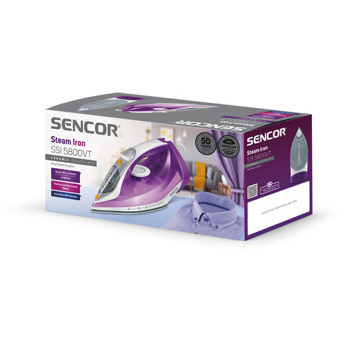 Żelazko parowe Sencor SSI 5800VT, fioletowe