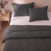 Kvalitex Muslin posteljnina temno siva, 140 x 200cm, 70 x 90 cm