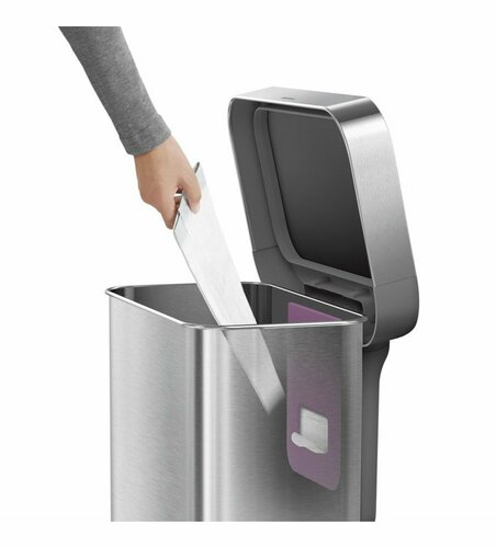 Simplehuman Pojemnik na pedały 55 l, srebrny