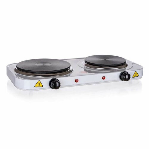 Activer AHP-DB03 – elektryczna kuchenka z dwoma palnikami, biała
