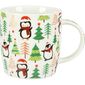 Porzellanbecher mit Weihnachtsdekoration, 370 ml